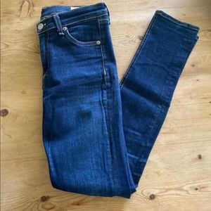 Rag & Bone 10" skinny jean in dark blue, 27